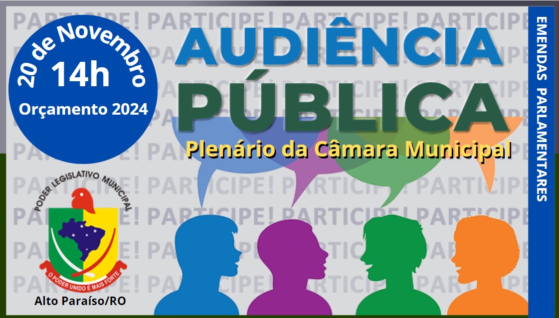 Audiência Pública - Emendas Parlamentar - Orçamento 2024